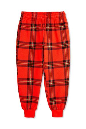 Check-print sweatpants MINI RODINI KIDS | 2473013842RED